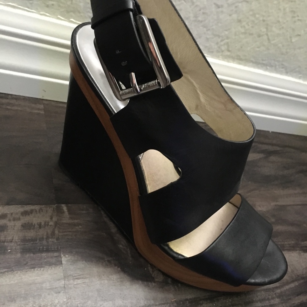 Michael Kors leather Wedges